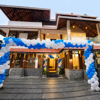 Front view of Krishna Kripa Luxury Pool Stay in Varkala Kerala